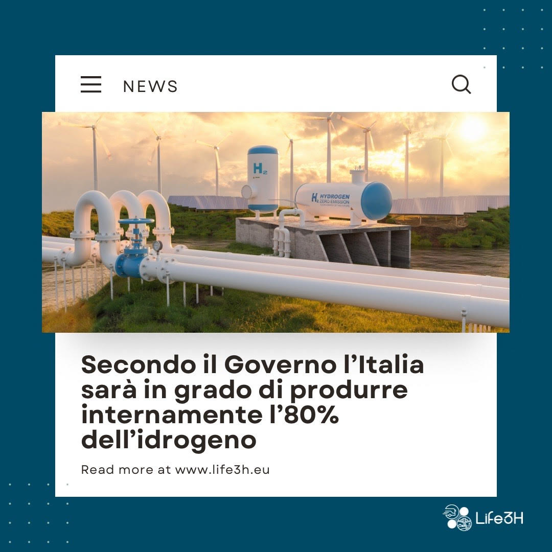 Secondo il Governo l’Italia sarà in grado di produrre internamente l’80% dell’idrogeno